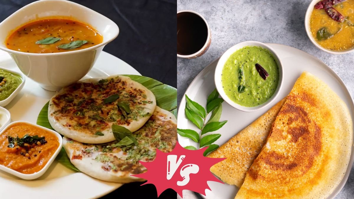 Dosa vs Uttapam