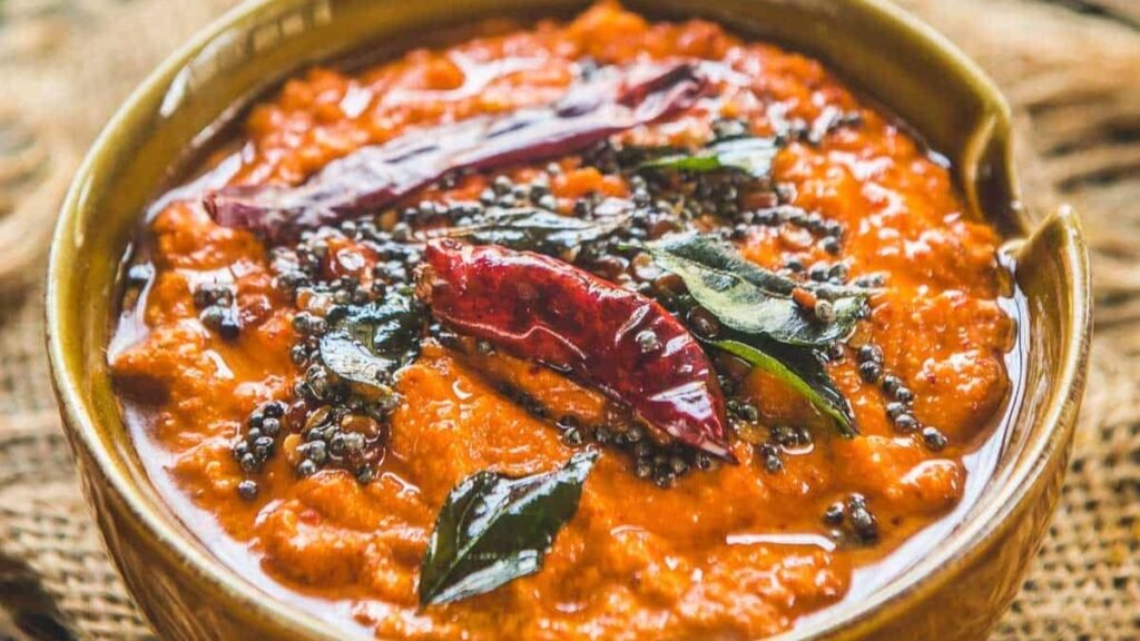 Red Chutney For Mysore Masala Dosa