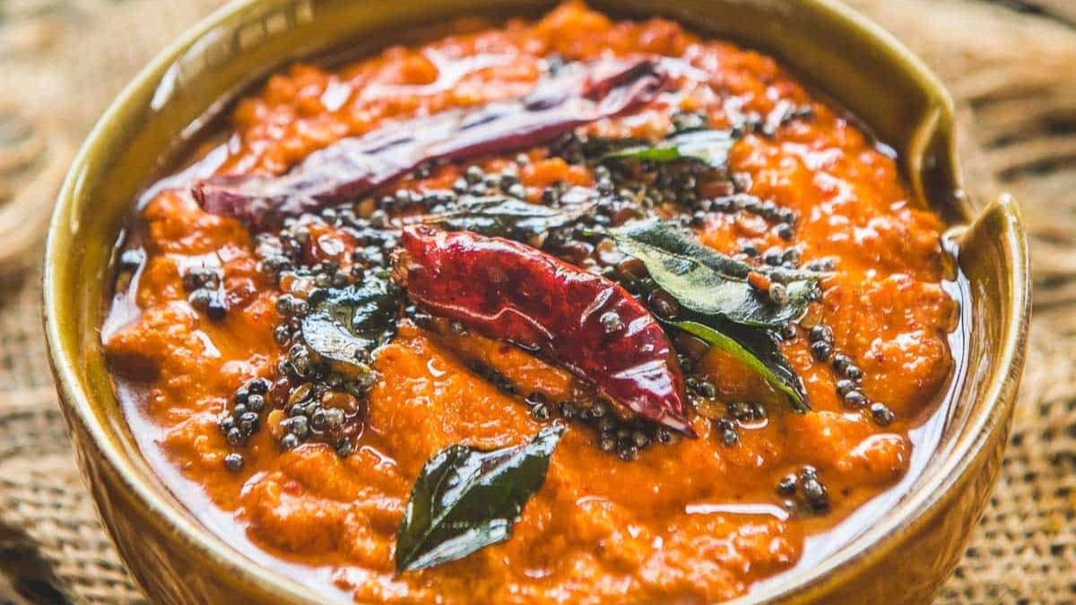 Red Chutney For Mysore Masala Dosa