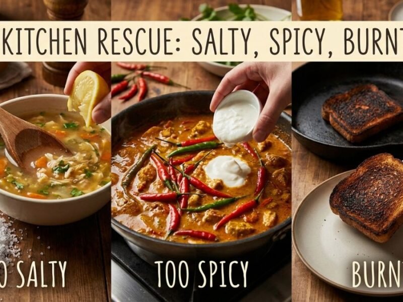 How to Fix Salty, Spicy, or Burnt Food (Real Solutions)