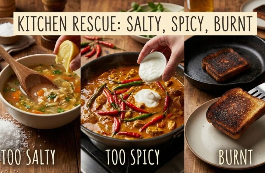 How to Fix Salty, Spicy, or Burnt Food (Real Solutions)